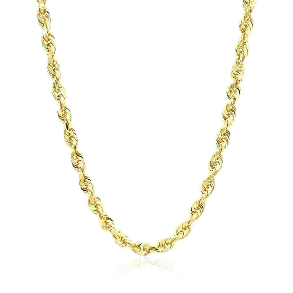 10K Yellow Gold Rope Chain 4.00mm