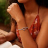 Sterling Silver, Rhodium Plated Heart 5.4g