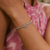 Sterling Silver, Rhodium Plated Heart 5.4g