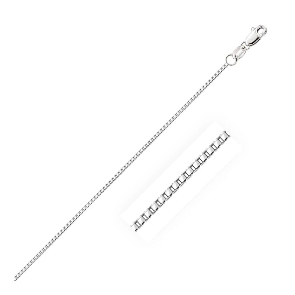 10K White Gold Chain 1.20mm