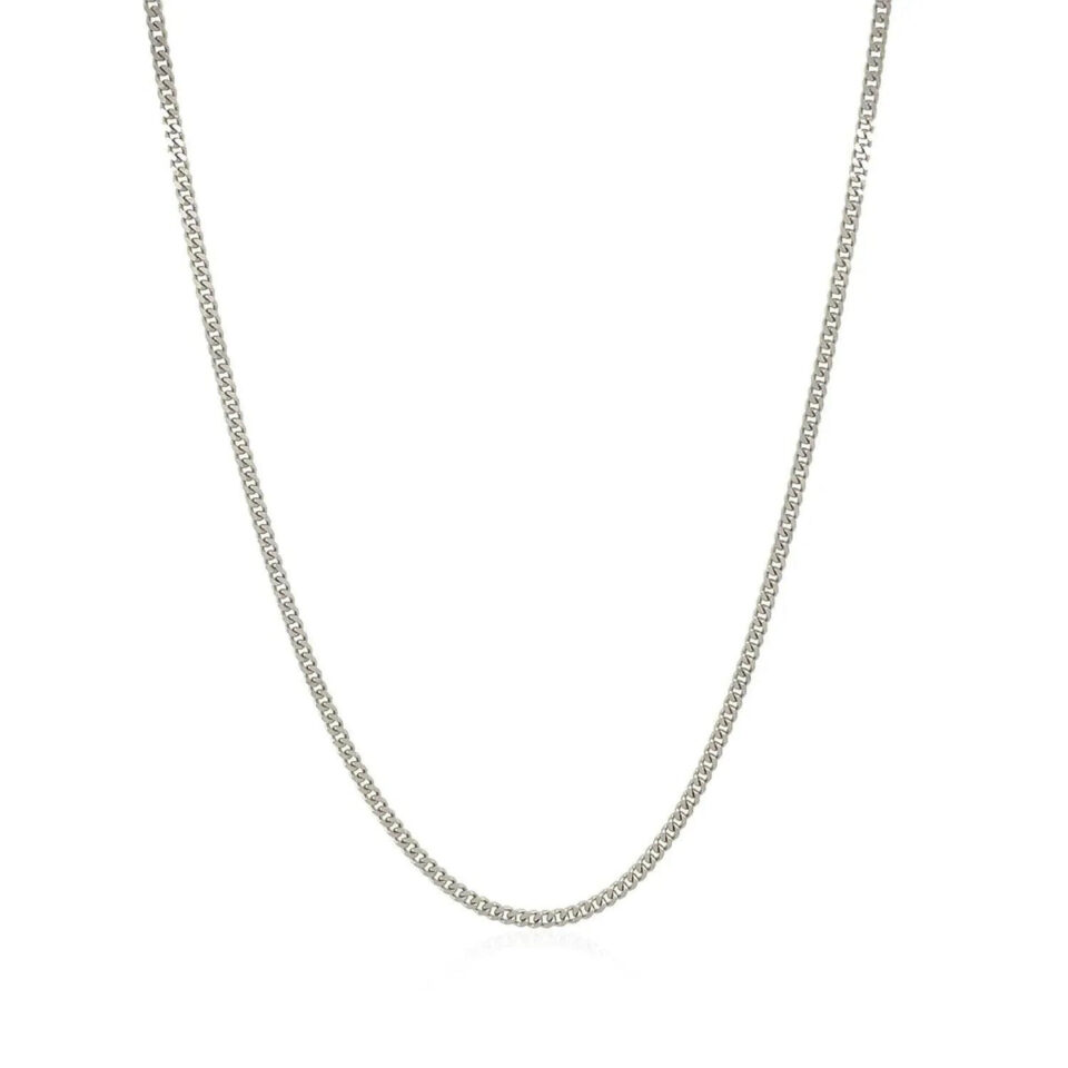 10K White Gold Chain 1.40mm