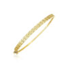 14K Yellow Gold Cuban Bangle