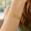 14K Yellow Gold Cuban Bangle