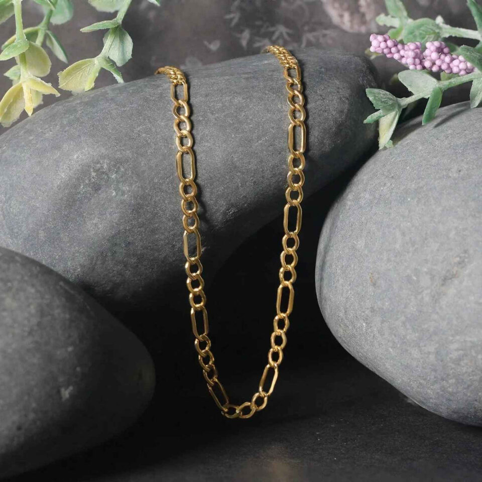 14K Yellow Gold Figaro Chain 3.70mm