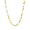 3.7 mm solid figaro chain in solid 10K yellow gold