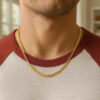 2.90mm cable chain in solid 14K yellow gold, view 11