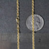 2.90mm cable chain in solid 14K yellow gold, view 7