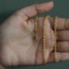 2.90mm cable chain in solid 14K yellow gold, view 8