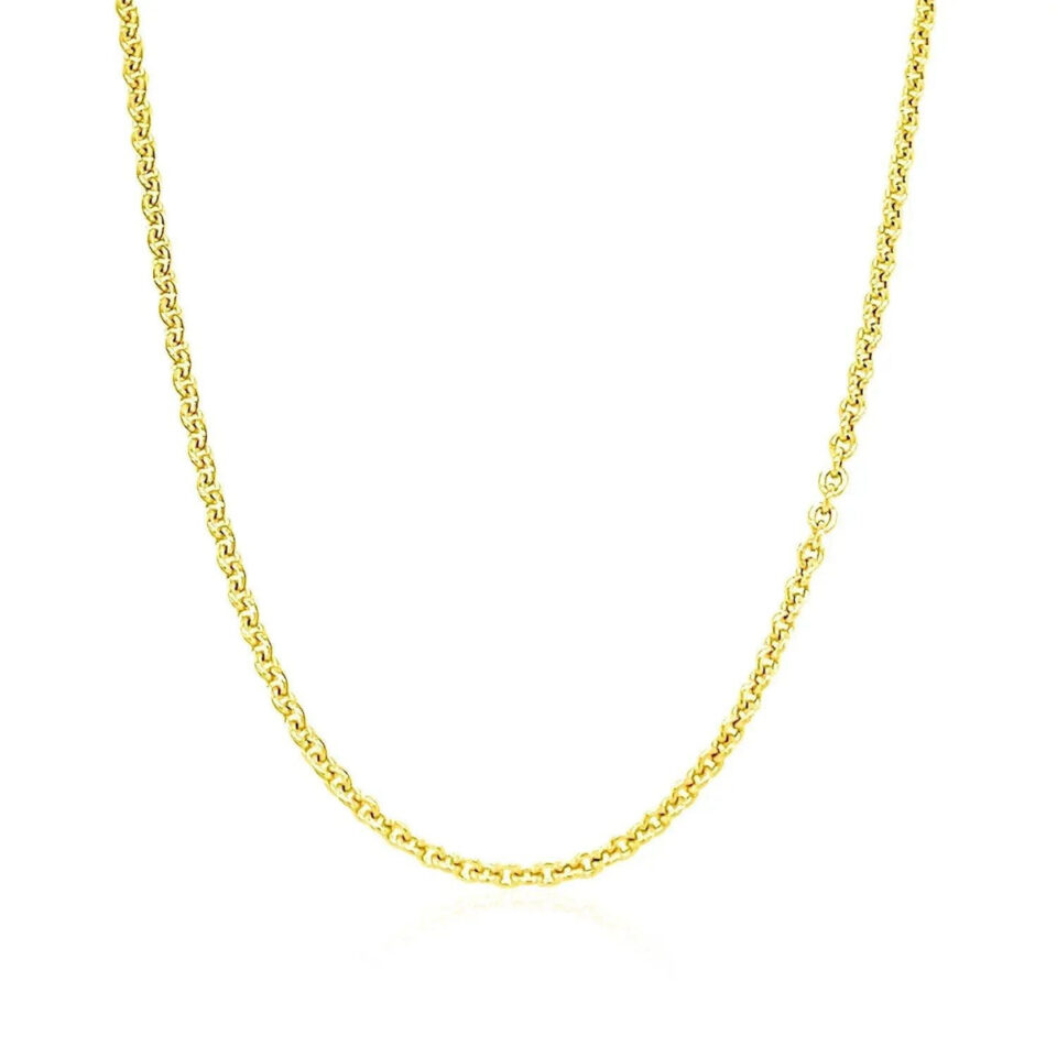 14K Yellow Gold Cable Chain 1.80mm