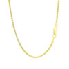 1.8 mm forsantina lite cable link chain in solid 14K yellow gold, view 3