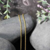 1.8 mm forsantina lite cable link chain in solid 14K yellow gold, view 4