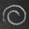 14K White Gold Braided Bracelet