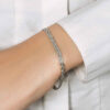 14K White Gold Braided Bracelet