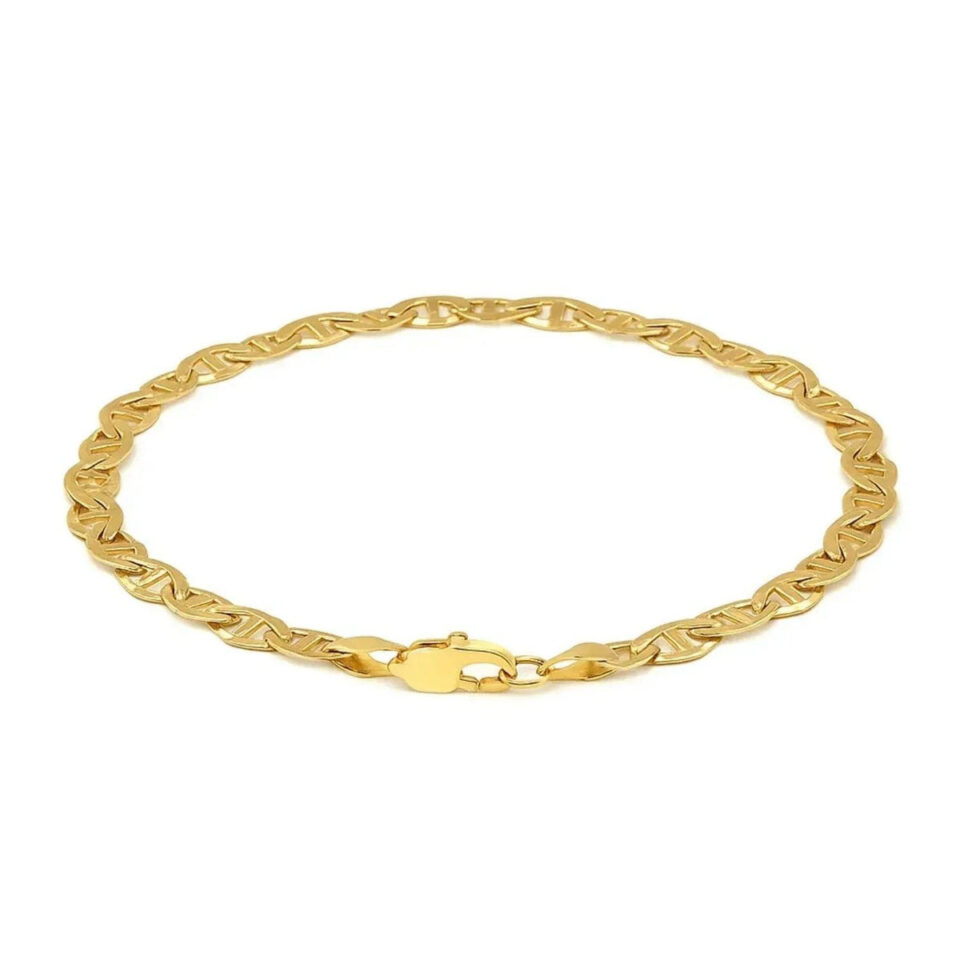 14K Yellow Gold Mariner Bracelet 5.10mm