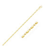 1.30mm bead chain in solid 14K yellow gold, view 2