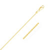 14K Yellow Gold Diamond-Cut Bead Chain, 1.1 mm