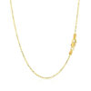 14K Yellow Gold Diamond-Cut Bead Chain, 1.1 mm