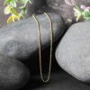 14K Yellow Gold Diamond-Cut Bead Chain, 1.1 mm