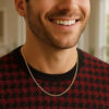 14K Yellow Gold Gourmette Chain, 1.4 mm