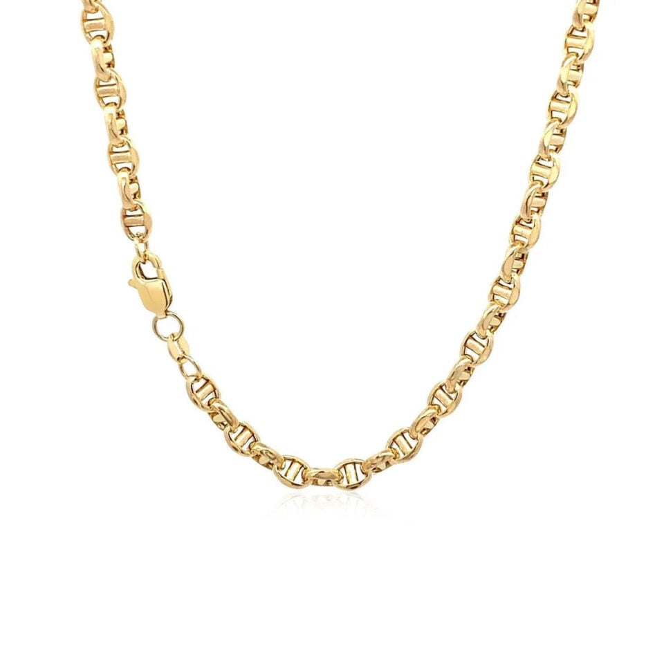 4.50mm chain in solid 14K yellow gold, view 3