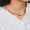5 mm solid diamond-cut rope chain in solid 10K yellow gold, view 10