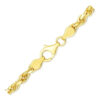 5 mm solid diamond-cut rope chain in solid 10K yellow gold, view 3