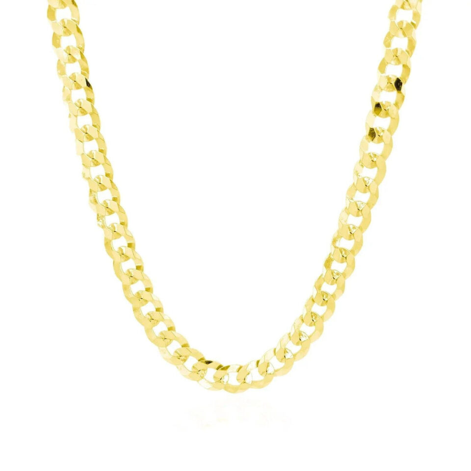 14K Yellow Gold Curb Chain 5.70mm