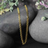 3.20mm mariner chain in solid 14K yellow gold, view 4