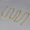 3.20mm mariner chain in solid 14K yellow gold, view 5