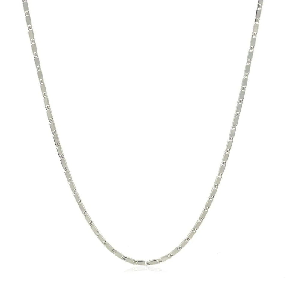 14K White Gold Pendant 1.00mm