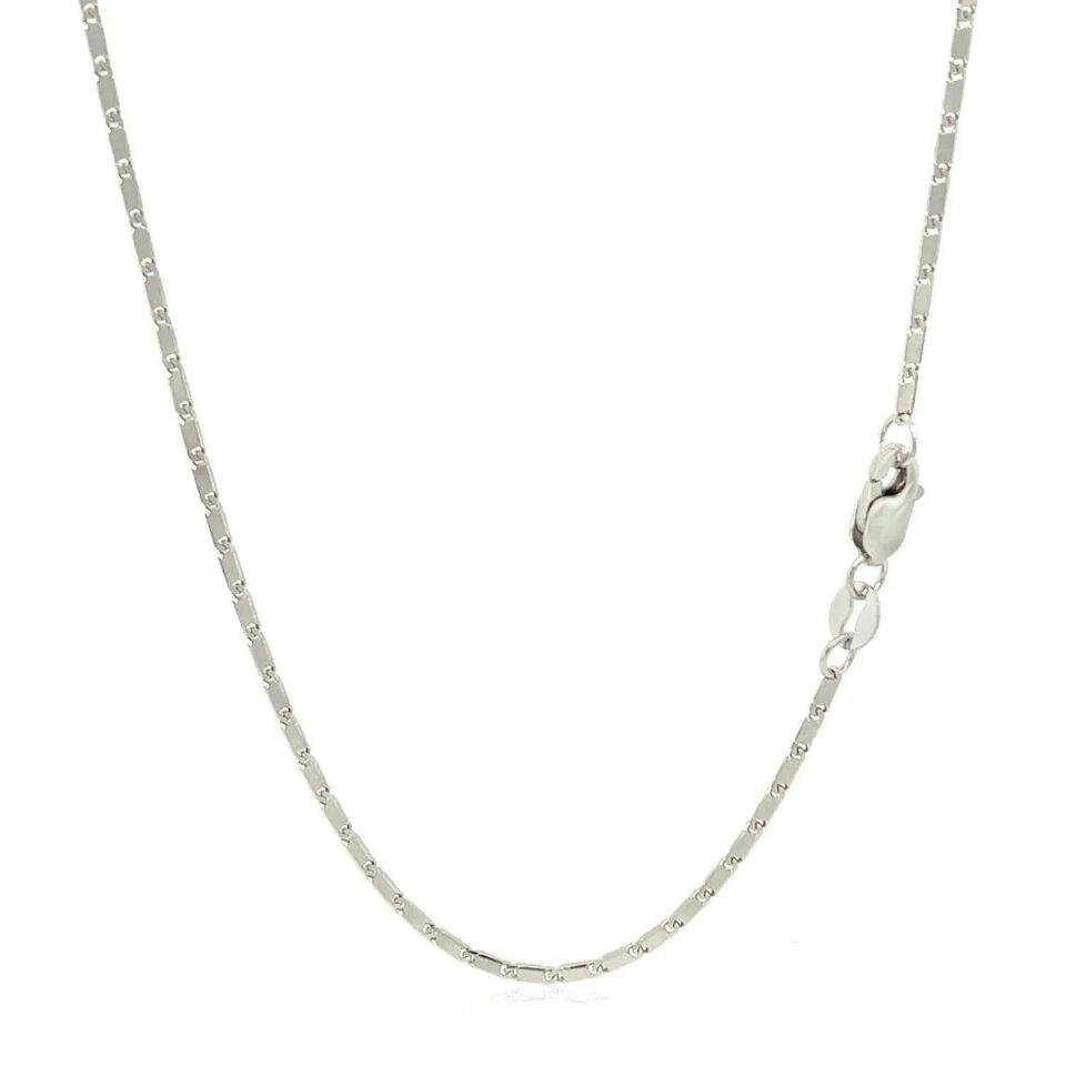 14K White Gold Pendant 1.00mm
