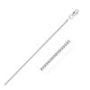 1.20mm franco chain in solid 14K white gold, view 2