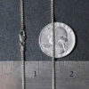 1.20mm franco chain in solid 14K white gold, view 7
