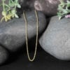 1.4 mm solid diamond-cut rope chain in solid 10K yellow gold, view 4