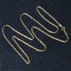 1.4 mm solid diamond-cut rope chain in solid 10K yellow gold, view 5