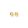14K Yellow Gold Polished Round Stud Earrings
