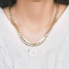 10K Yellow Gold Curb Chain 7.00mm