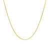 0.90mm snake round chain in solid 14K yellow gold