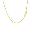 0.90mm snake round chain in solid 14K yellow gold, view 3