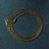 0.90mm snake round chain in solid 14K yellow gold, view 6