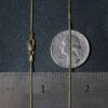 0.90mm snake round chain in solid 14K yellow gold, view 7