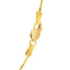 0.90mm snake round chain in solid 14K yellow gold, view 9