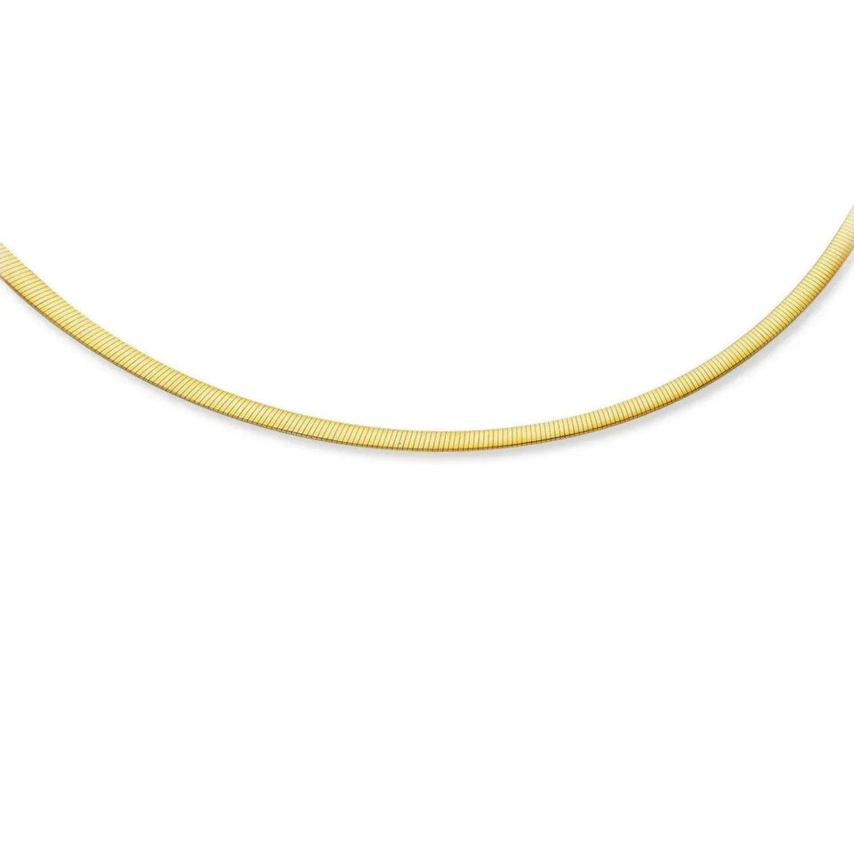 14K Two-Tone Gold Necklace 4.0mm
