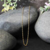 14K Yellow Gold Singapore Chain 0.81mm