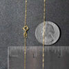 14K Yellow Gold Singapore Chain 0.81mm