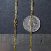 Sterling Silver, Gold Plated Paperclip 2.50mm