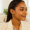 14K Yellow Gold Polished Hoop Earrings 5x40mm