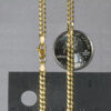 14K Yellow Gold Curb Chain 3.60mm