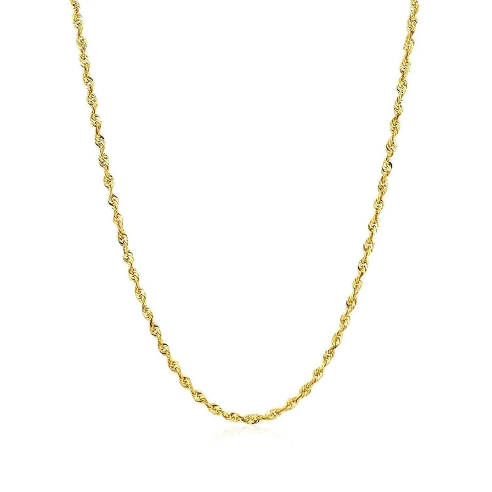 14K Yellow Gold Rope Chain 1.80mm