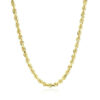 3.50mm rope chain in solid 10K yellow gold